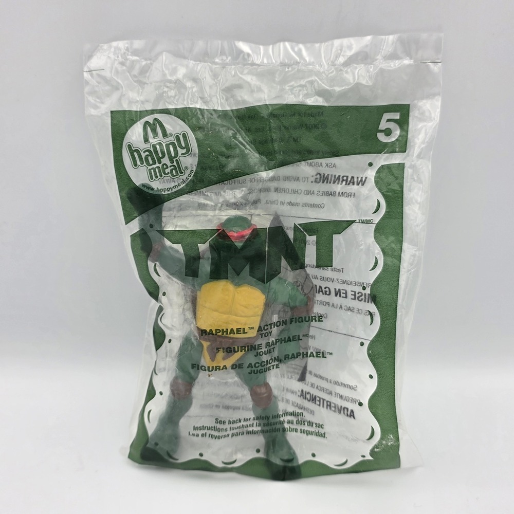 Teenage Mutant Ninja Turtles‎ TMNT Raphael #5 McDonalds Toy New & Sealed 2007